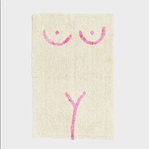 Cold Picnic Torso Bath Mat Cream/Hot Pink